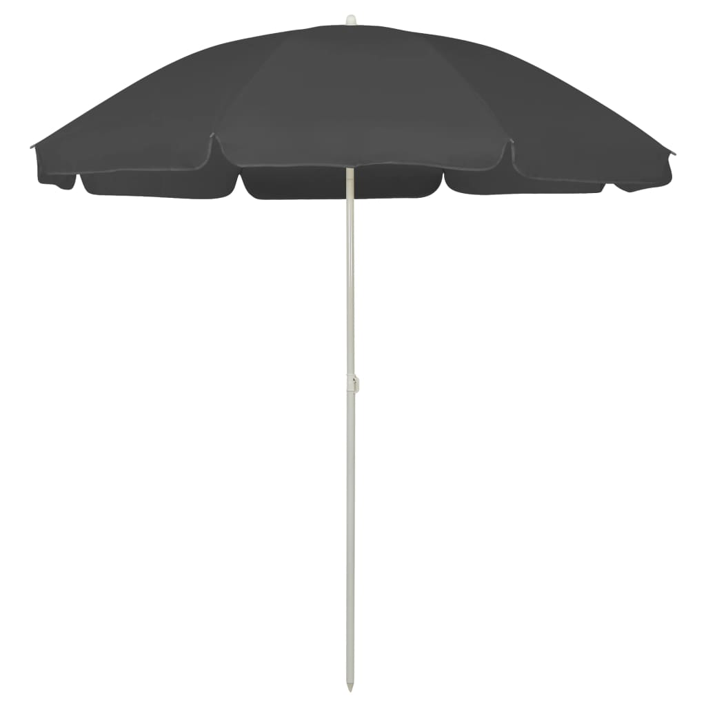 vidaXL Beach Umbrella Anthracite 94.5"