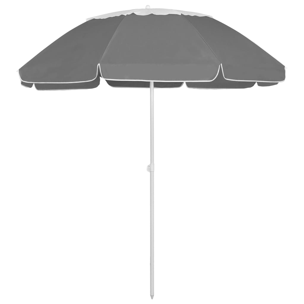 vidaXL Beach Umbrella Anthracite 118.1"