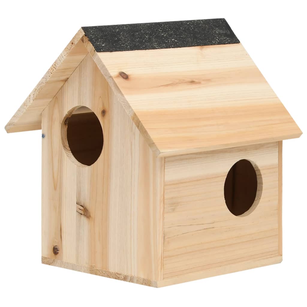 vidaXL Squirrel House Solid Firwood 10.2"x9.8"x11.4"