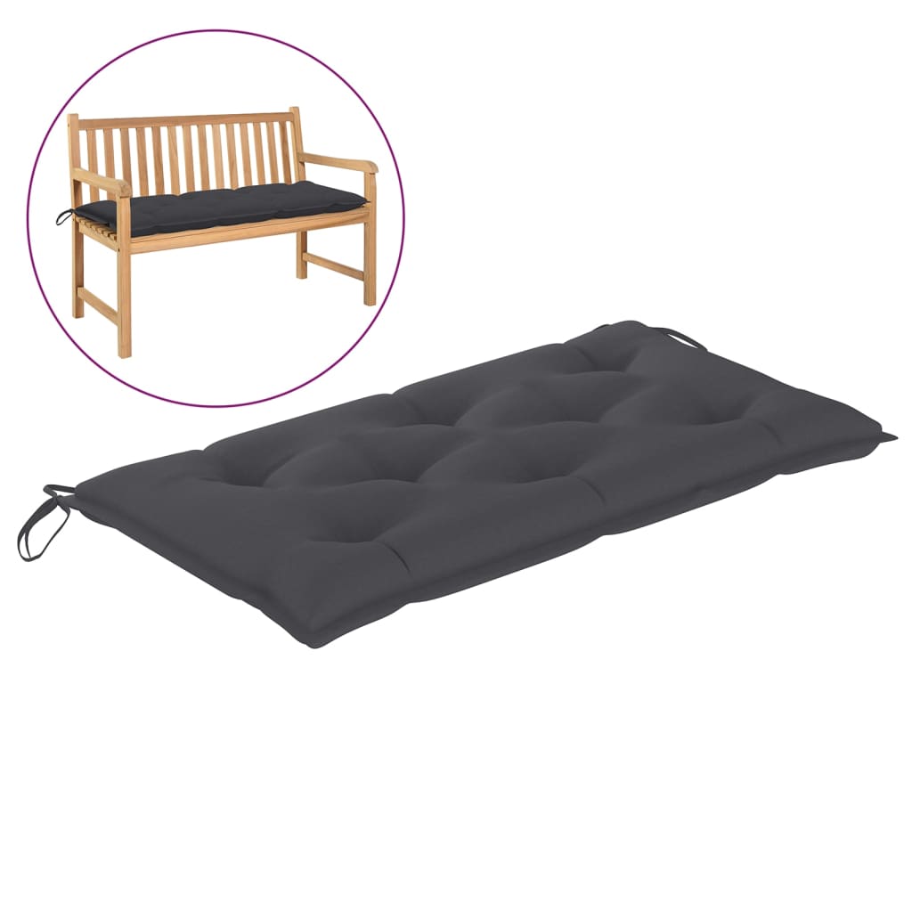 vidaXL Garden Bench Cushion Anthracite 39.4x19.7"x2.8" Fabric"