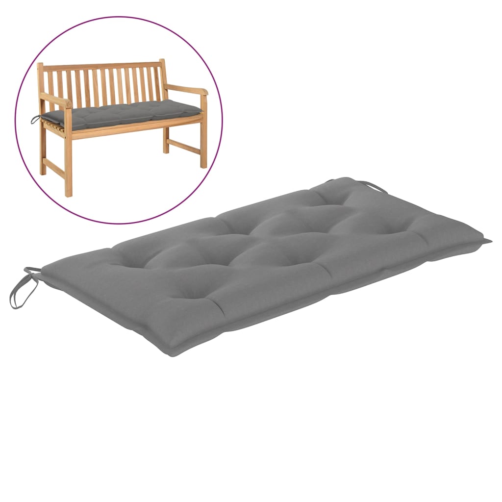 vidaXL Garden Bench Cushion Gray 39.4x19.7"x2.8" Fabric"