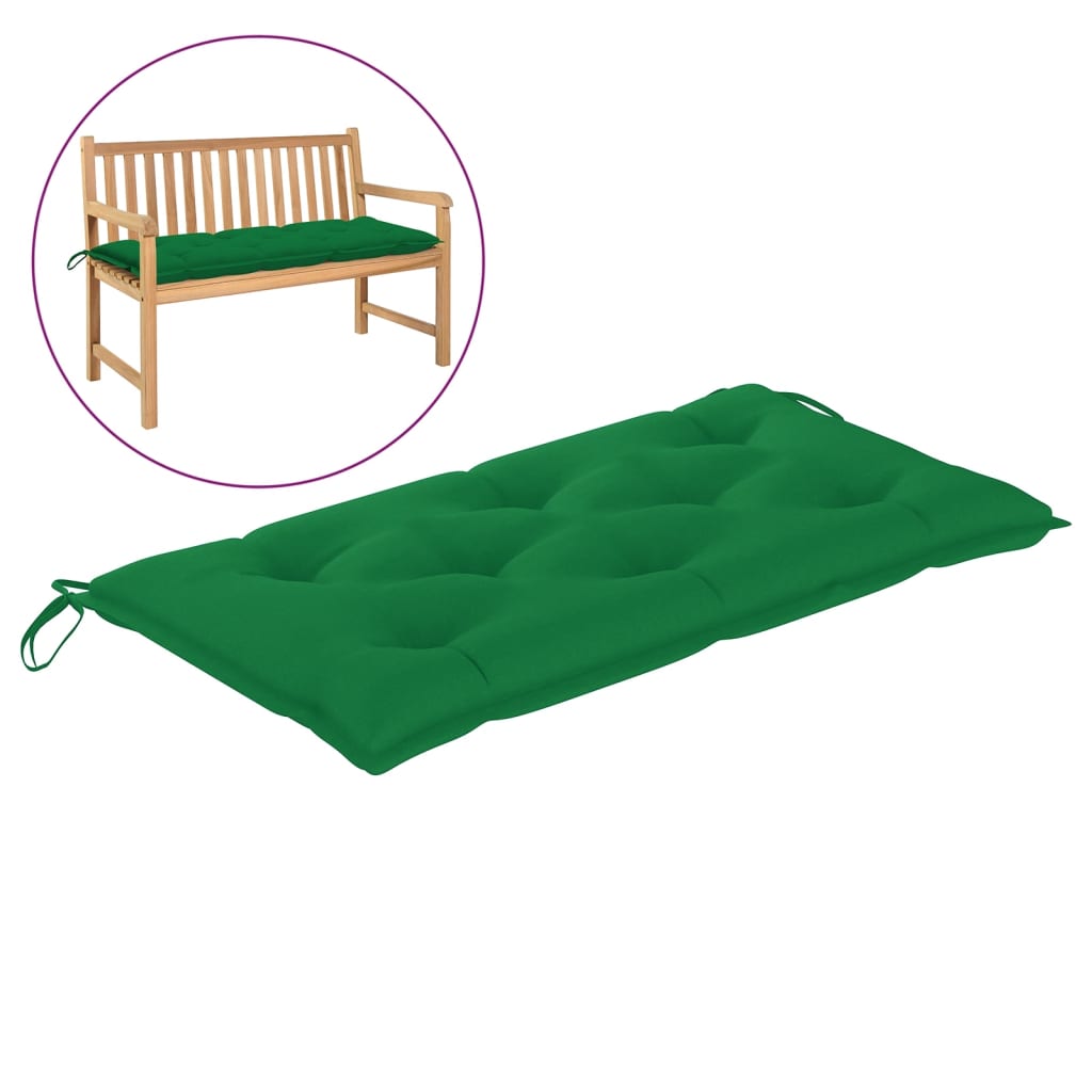 vidaXL Garden Bench Cushion Green 39.4x19.7"x2.8" Fabric"