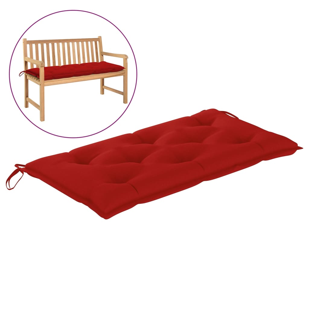vidaXL Garden Bench Cushion Red 39.4x19.7"x2.8" Fabric"