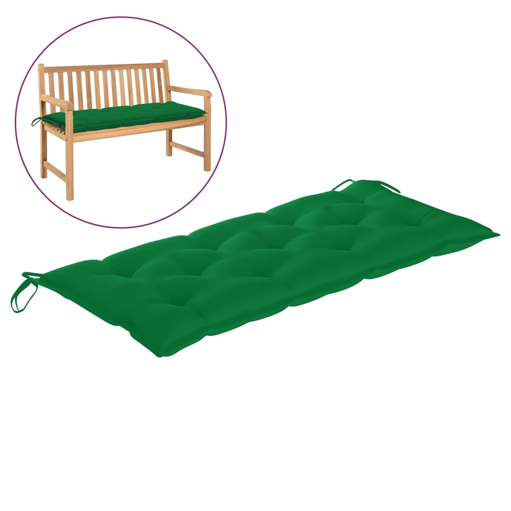 vidaXL Garden Bench Cushion Green 47.2x19.7"x2.8" Fabric"