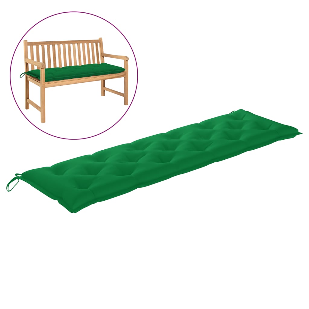 vidaXL Garden Bench Cushion Green 70.9x19.7"x2.8" Fabric"