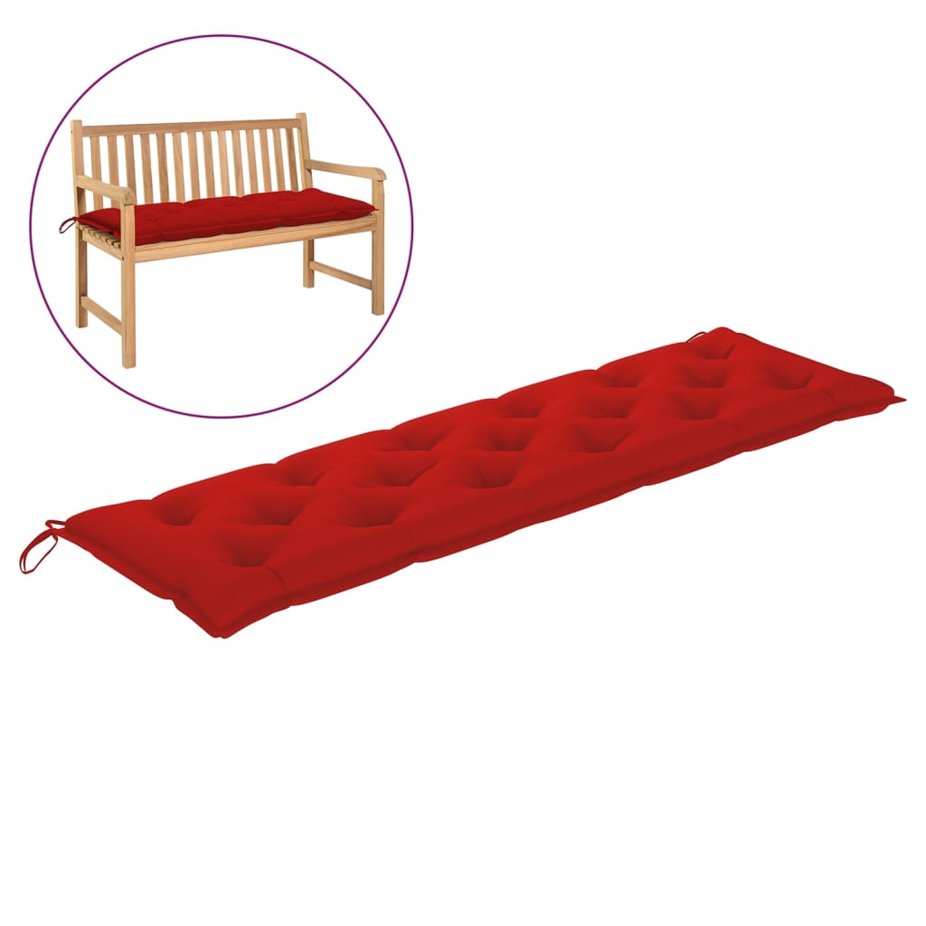 vidaXL Garden Bench Cushion Red 70.9x19.7"x2.8" Fabric"