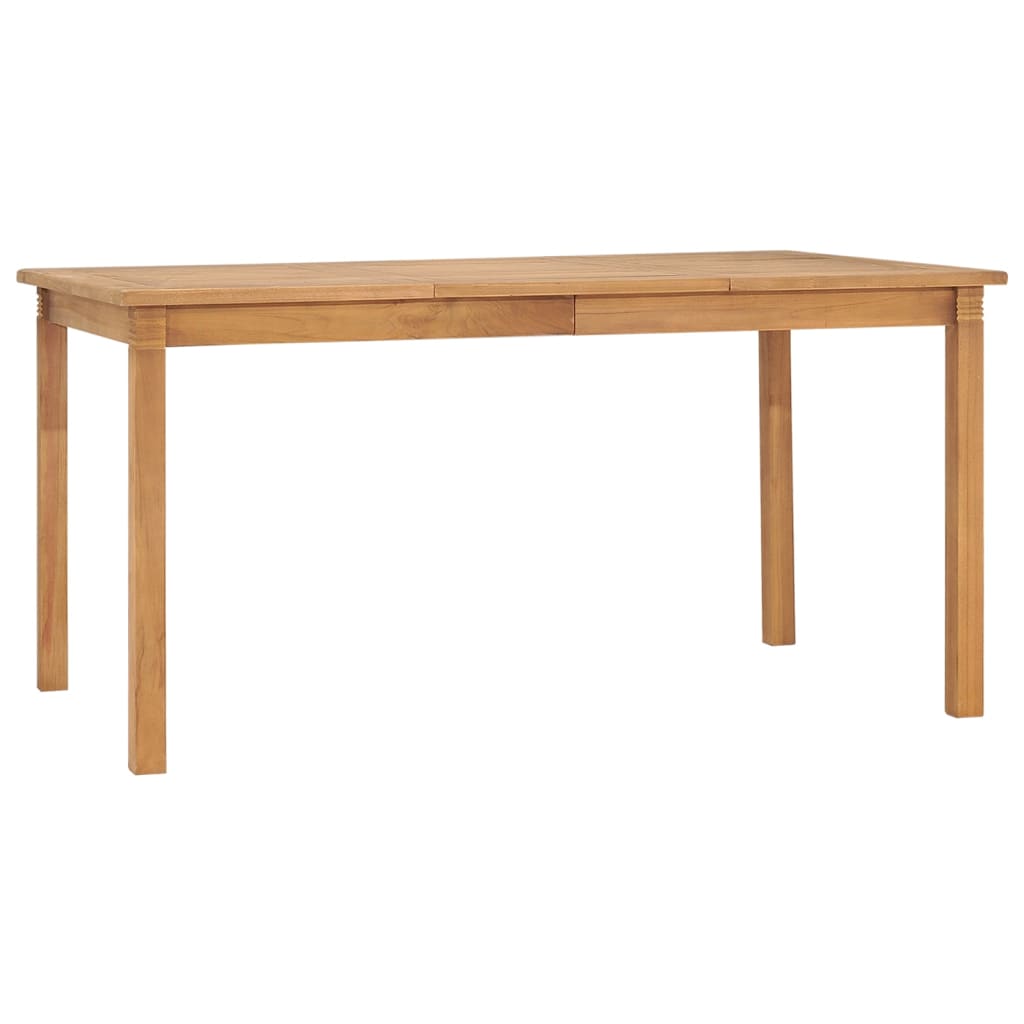vidaXL Patio Dining Table 59.1"x35.4"x29.5" Solid Teak Wood
