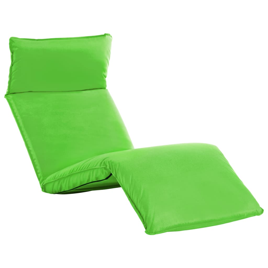 vidaXL Foldable Sunlounger Oxford Fabric Green