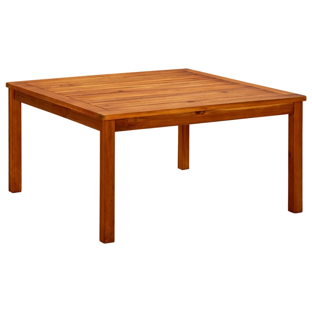 vidaXL Patio Coffee Table 33.4"x33.4"x17.7" Solid Acacia Wood