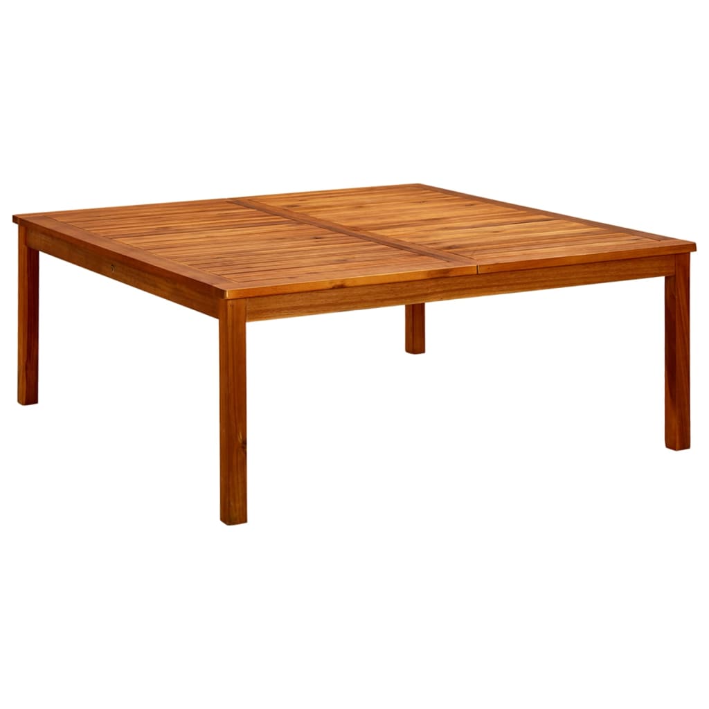 vidaXL Patio Coffee Table 43.3"x43.3"x17.7" Solid Acacia Wood