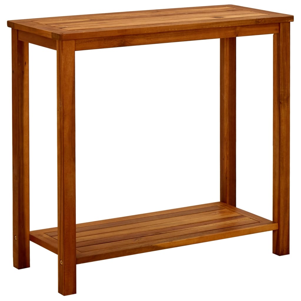 vidaXL Patio Console Table 31.4"x13.7"x29.5" Solid Acacia Wood