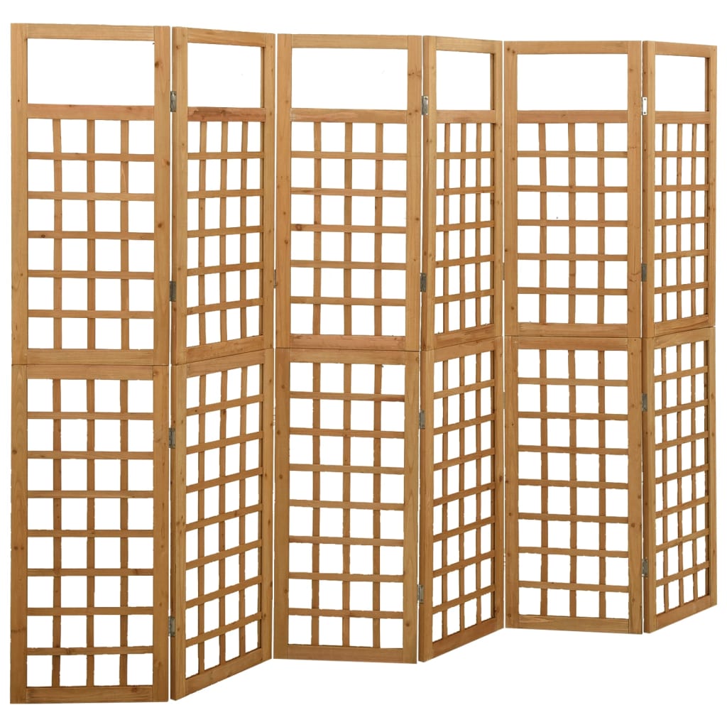 vidaXL 6-Panel Room Divider/Trellis Solid Fir Wood 95.5"x70.9"