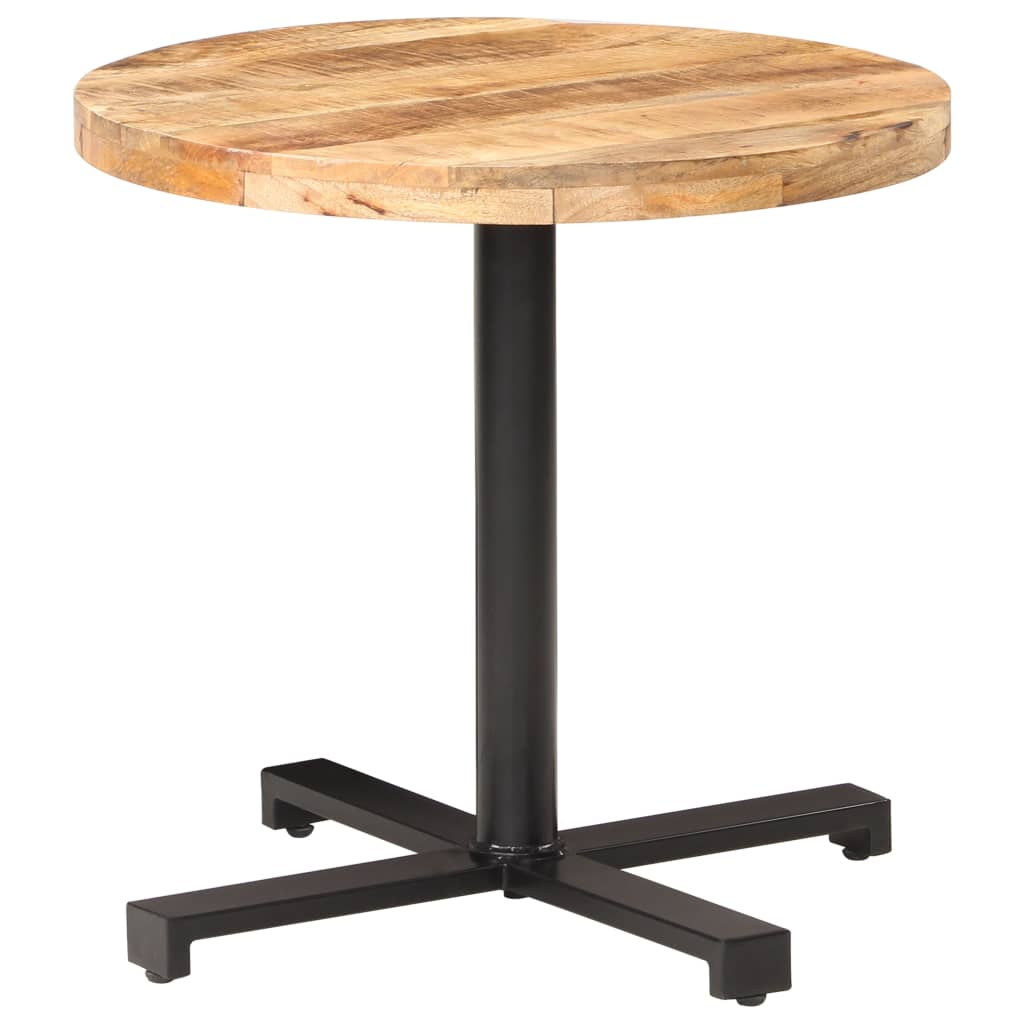 vidaXL Bistro Table Round 31.5"x29.5" Rough Mango Wood