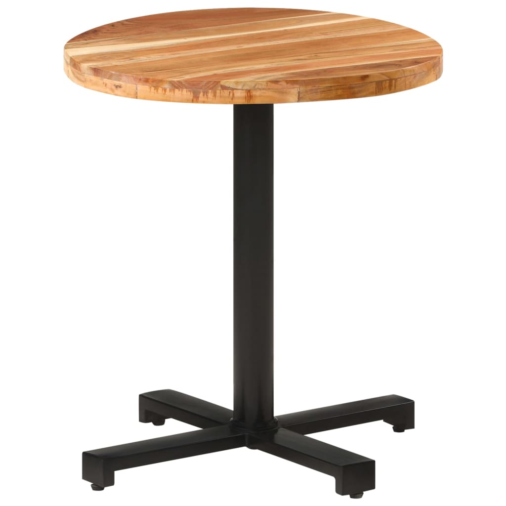 vidaXL Bistro Table Round 27.5"x29.5" Solid Acacia Wood