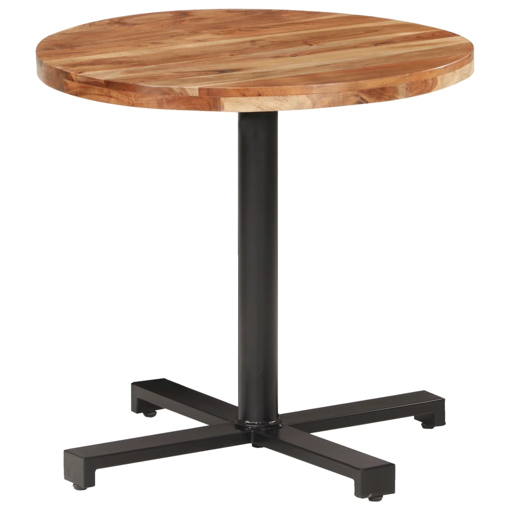 vidaXL Bistro Table Round 31.5"x29.5" Solid Acacia Wood
