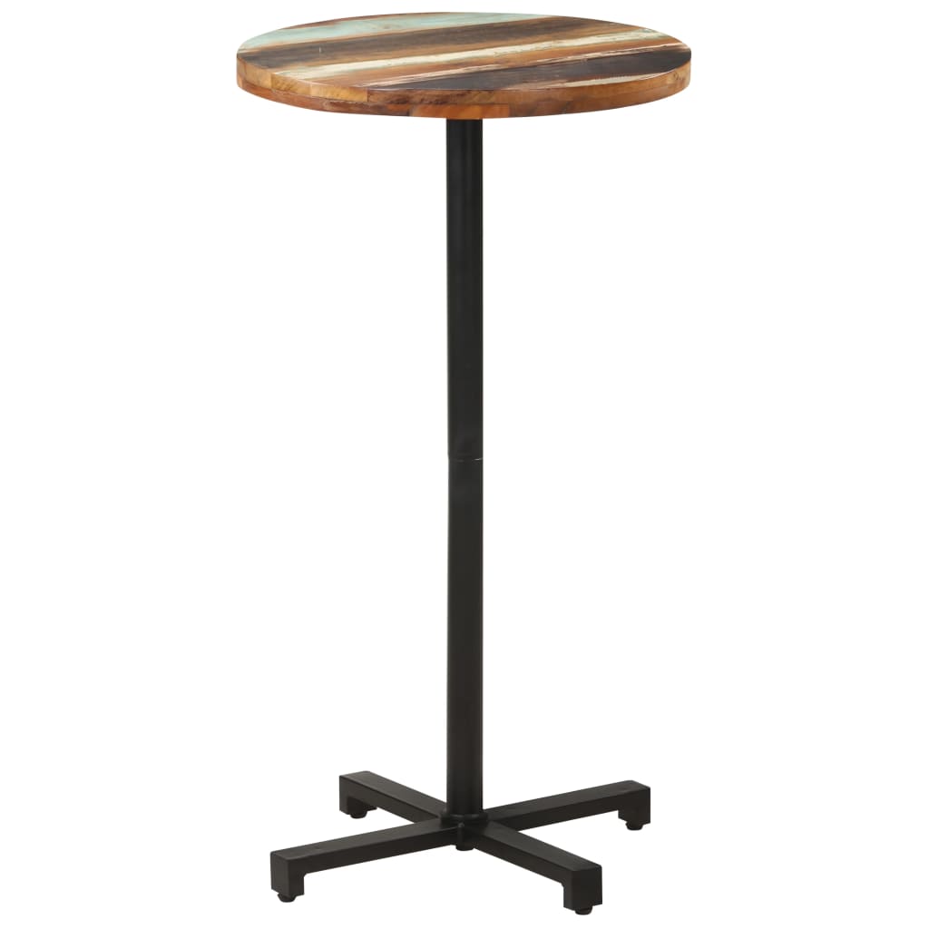 vidaXL Bistro Table Round 23.6"x43.3" Solid Reclaimed Wood