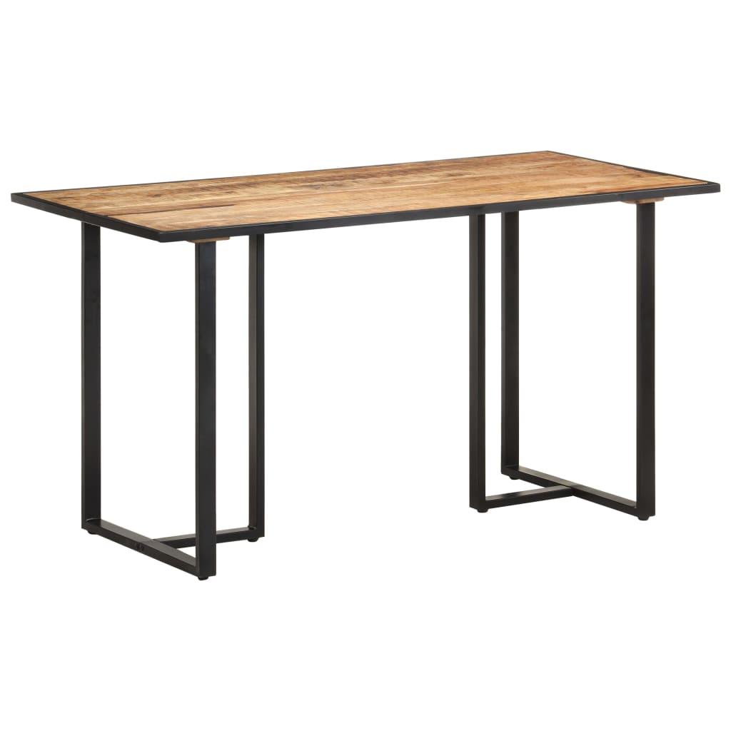 vidaXL Dining Table 55.1" Rough Mango Wood