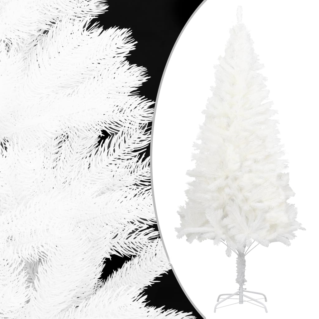vidaXL Artificial Christmas Tree Lifelike Needles White 94.5"