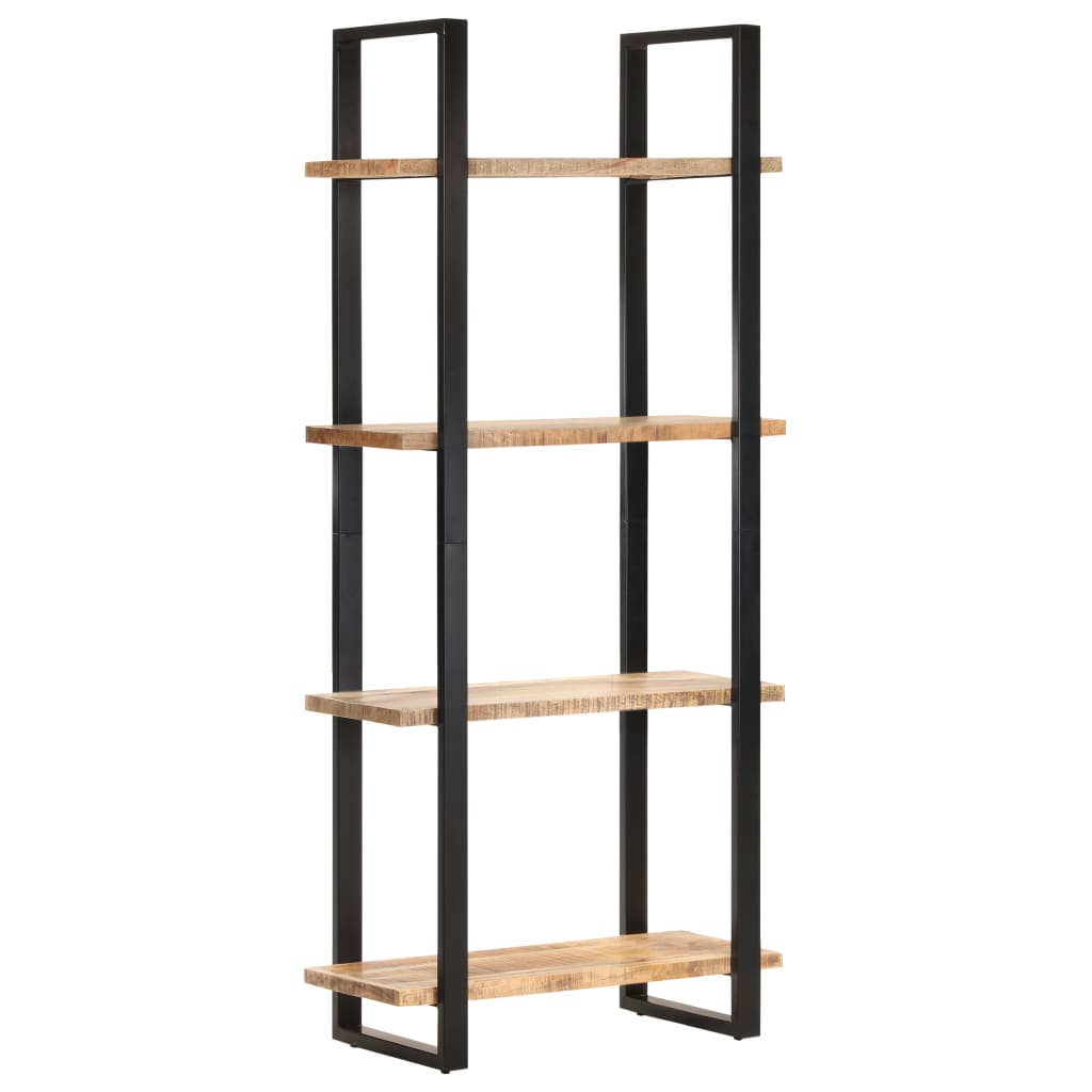 vidaXL 4-Tier Bookcase 31.5"x15.7"x70.9" Rough Mango Wood