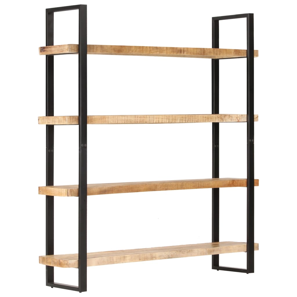 vidaXL 4-Tier Bookcase 63"x15.7"x70.9" Rough Mango Wood