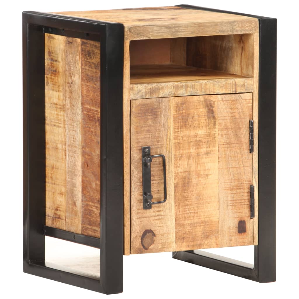 vidaXL Bedside Cabinet 15.7"x13.8"x21.7" Solid Mango Wood