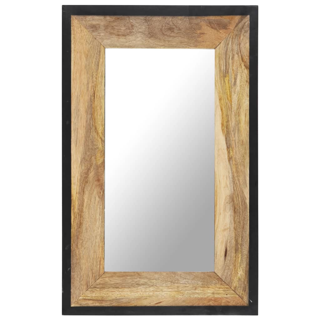 vidaXL Mirror 31.5"x19.7" Solid Mango Wood