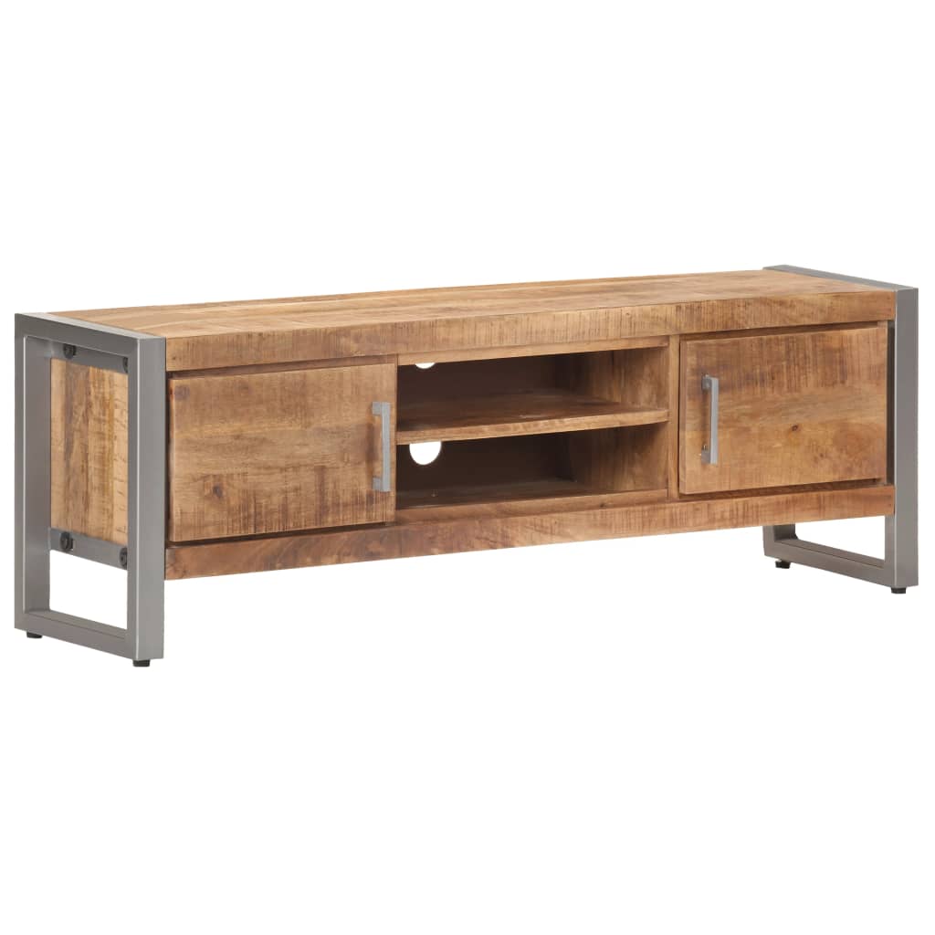 vidaXL TV Cabinet 47.2"x11.8"x15.7" Rough Mango Wood