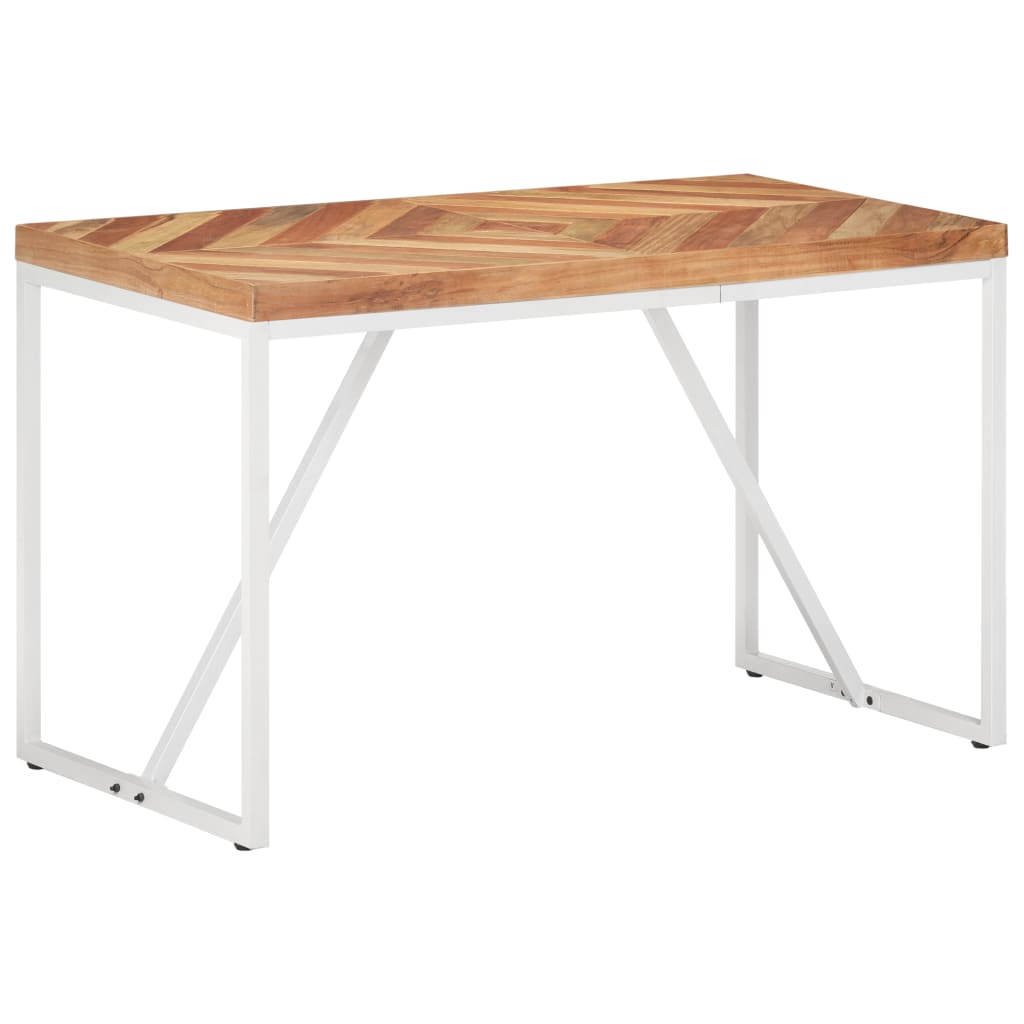 vidaXL Dining Table 47.2"x23.6"x29.9" Solid Acacia and Mango Wood