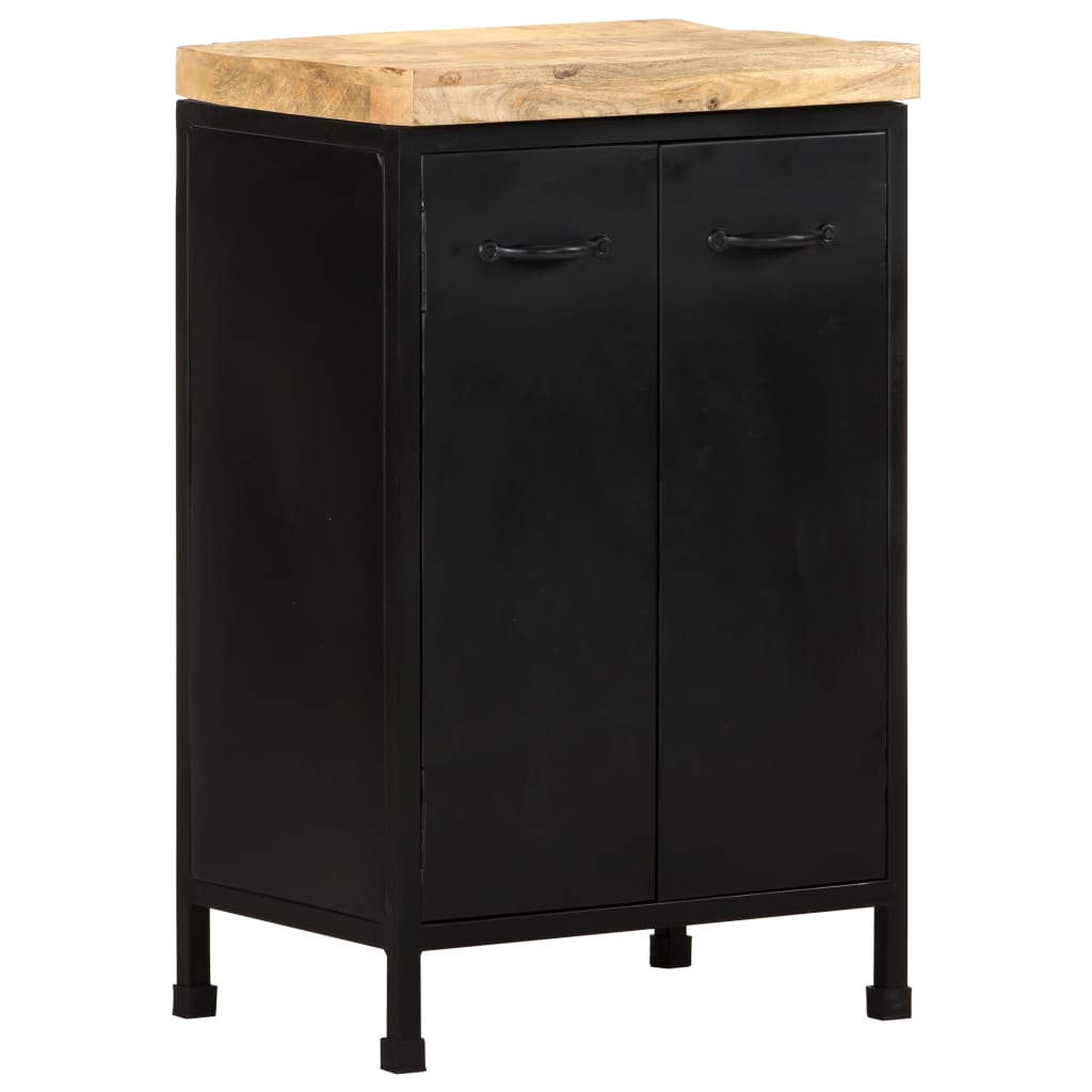 vidaXL Sideboard 18.5"x13.8"x29.9" Rough Mango Wood