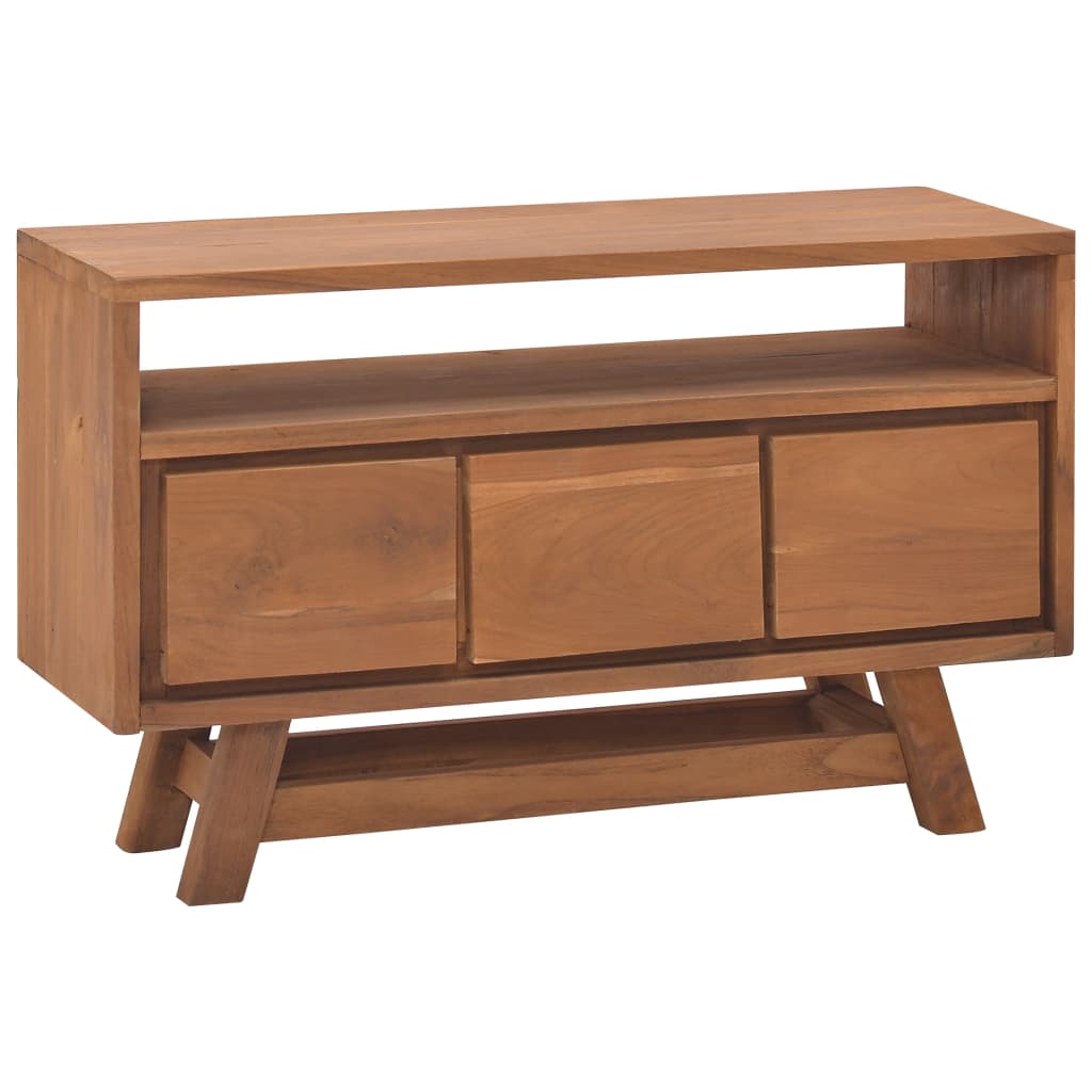 vidaXL TV Cabinet 31.5"x11.8"x19.7" Solid Teak Wood