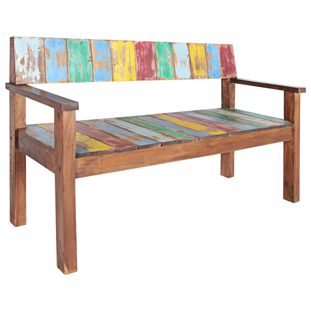 vidaXL Bench 45.3" Solid Reclaimed Wood