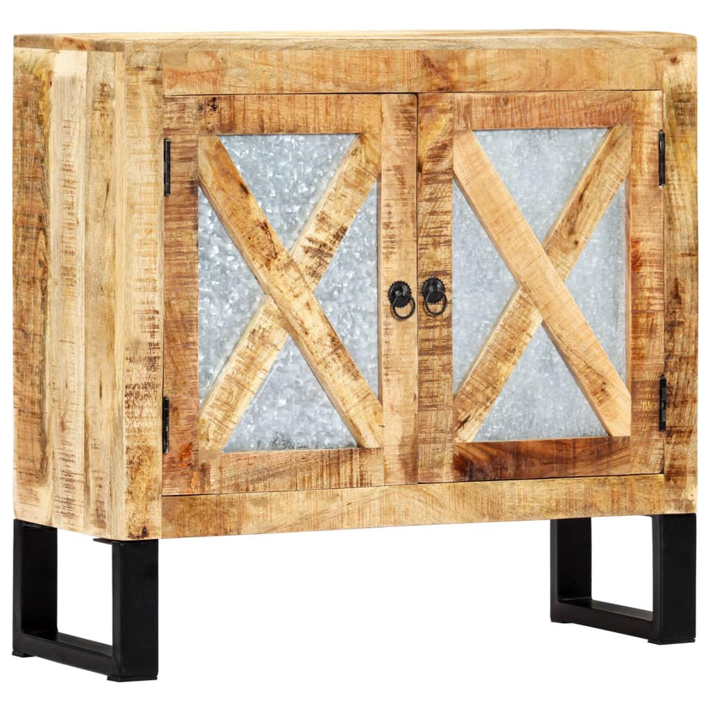 vidaXL Sideboard 31.4"x11.8"x29.9" Solid Mango Wood