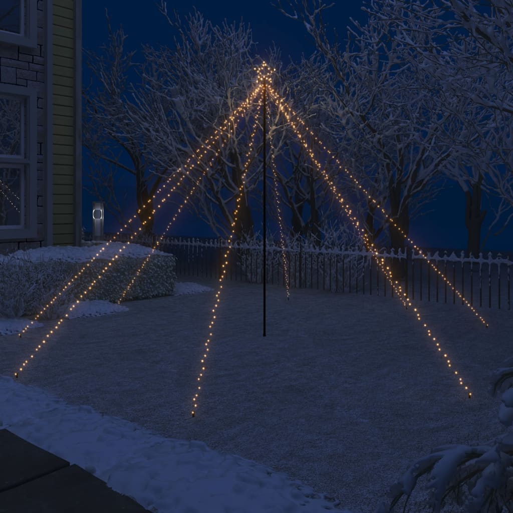 vidaXL Christmas Tree Lights Indoor Outdoor 576 LEDs Warm White 11.8'