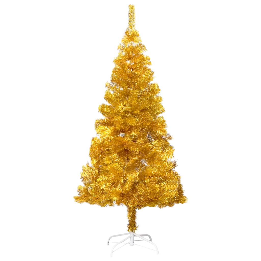 vidaXL Artificial Christmas Tree with Stand Gold 47.2" PET