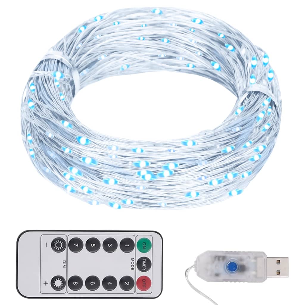 vidaXL LED String with 300 LEDs Cold White 1181.1"