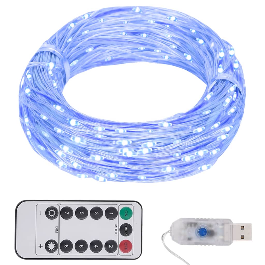 vidaXL LED String with 150 LEDs Blue 1197"