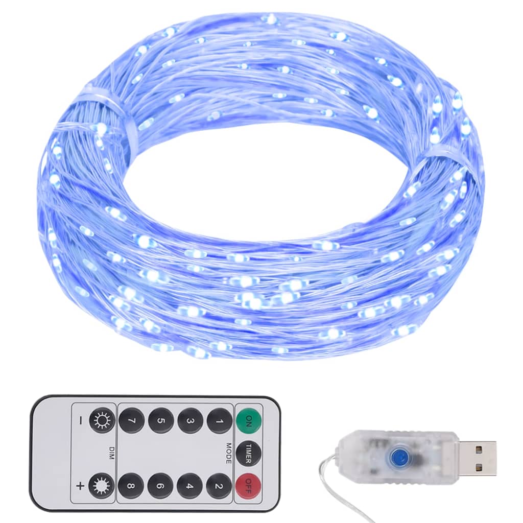 vidaXL LED String with 300 LEDs Blue 1181.1"