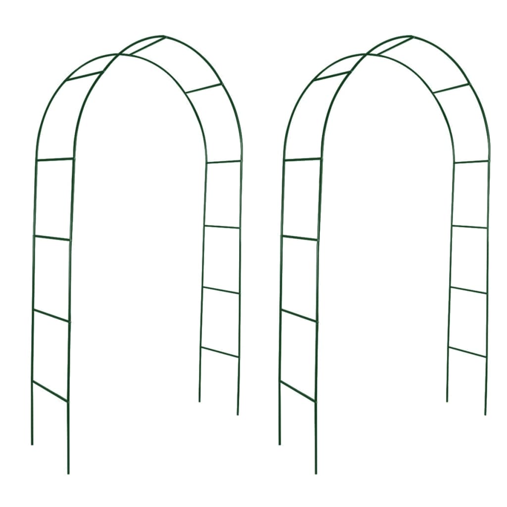 vidaXL Garden Arch 2 pcs Climbing Plants