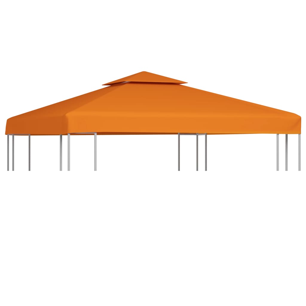 vidaXL Gazebo Cover Canopy Replacement 9.14 oz/yd2 Orange 10'x10'