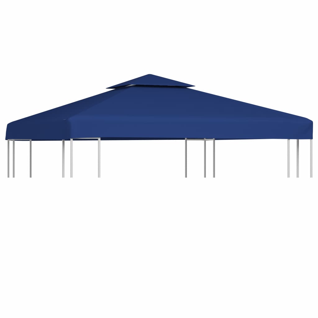 vidaXL Gazebo Cover Canopy Replacement 9.14 oz/yd2 Dark Blue 10'x10'