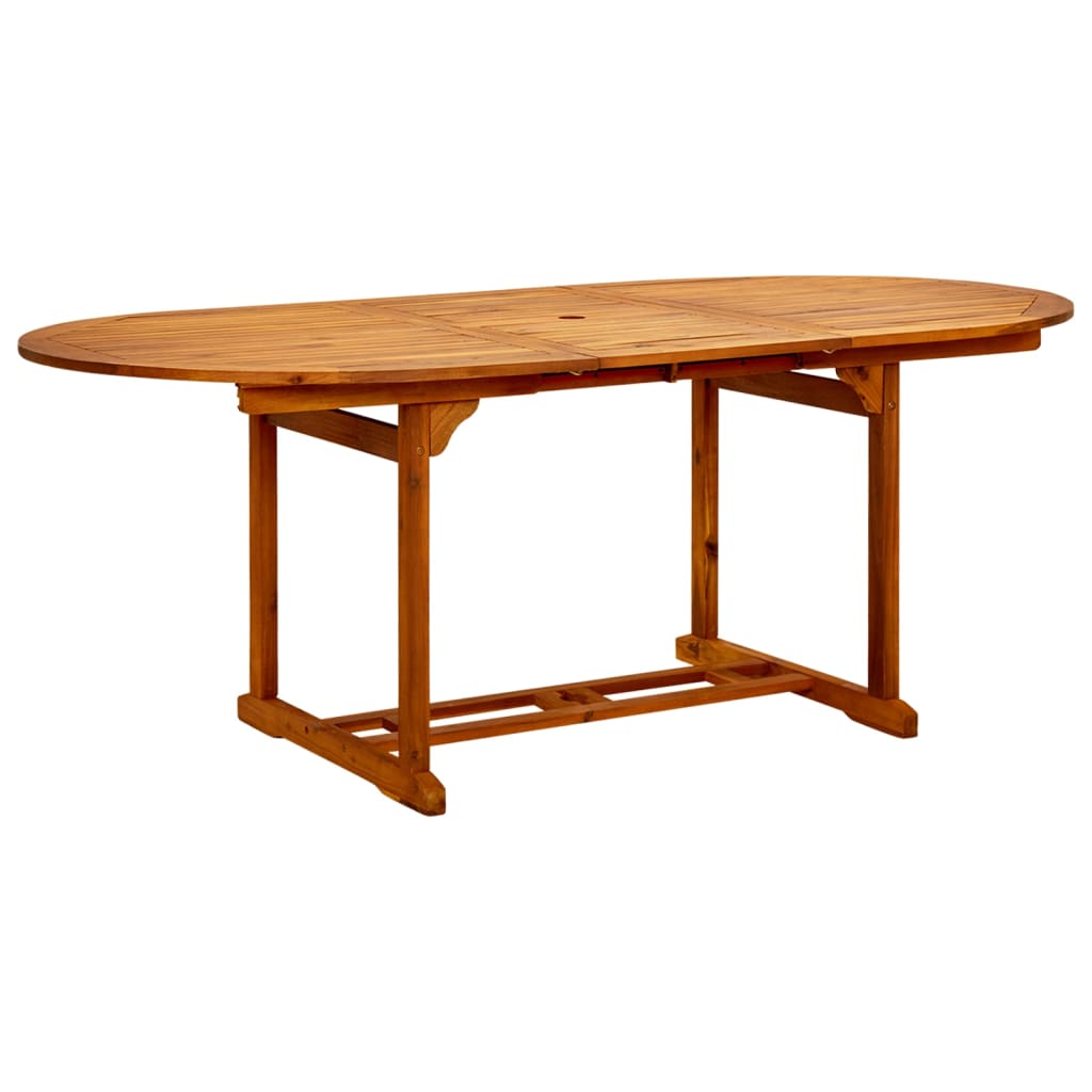 vidaXL Patio Table 78.7"x39.3"x29.1" Solid Acacia Wood