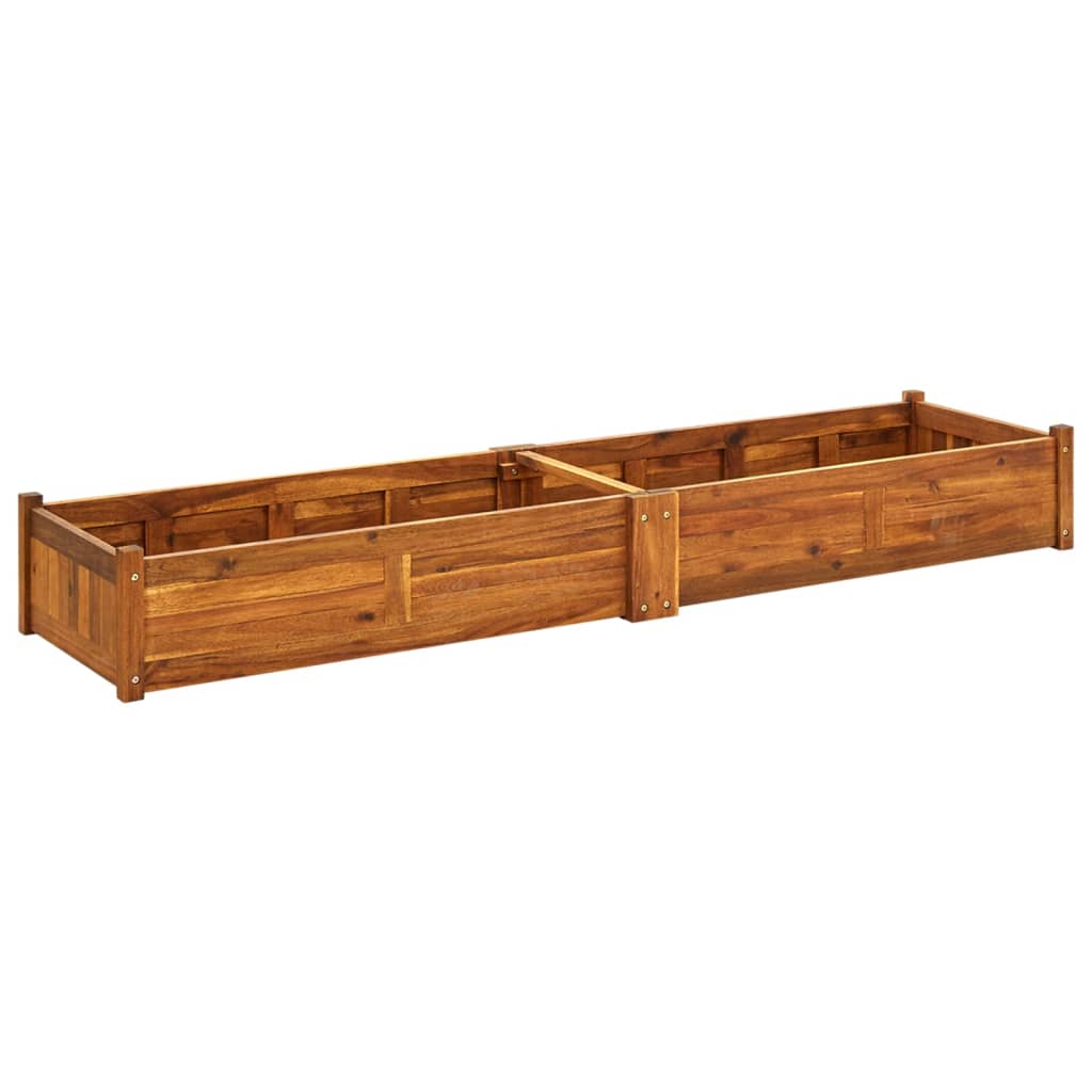 vidaXL Garden Raised Bed Acacia Wood 78.7"x19.7"x9.8"