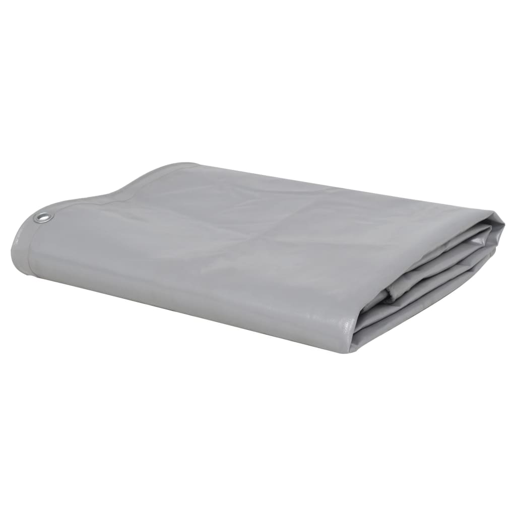 vidaXL Tarpaulin 650 g/m2 13.1'x13.1' Gray