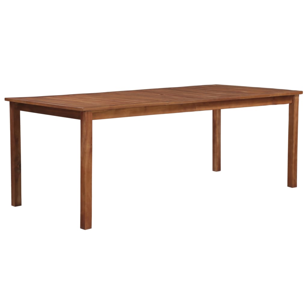 vidaXL Patio Table 78.7"x39.4"x29.1" Solid Acacia Wood