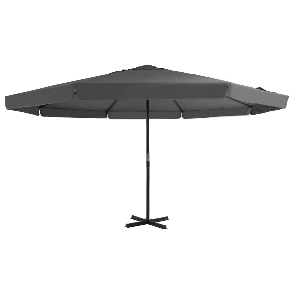 vidaXL Outdoor Parasol with Aluminum Pole 196.9" Anthracite