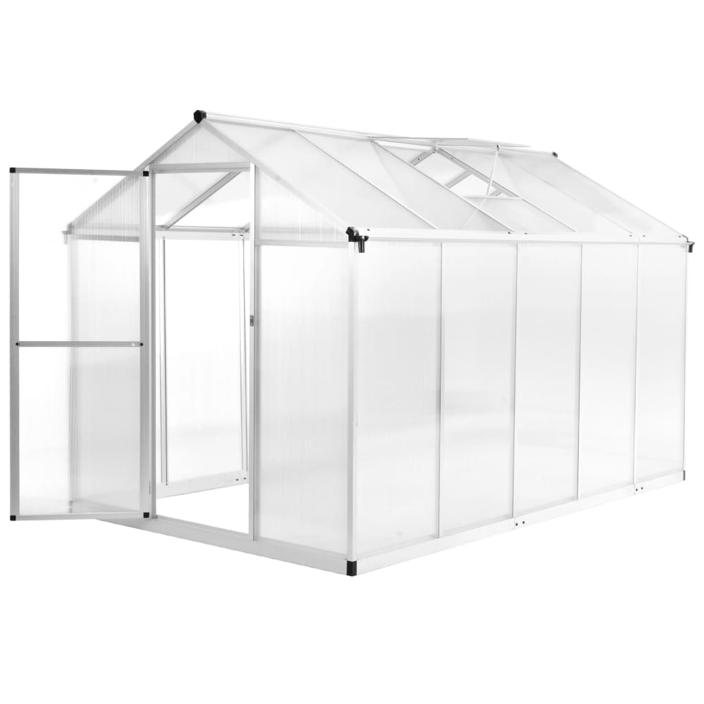 vidaXL Greenhouse Aluminum 118.9x74.8"x76.8" 395.2 ft2