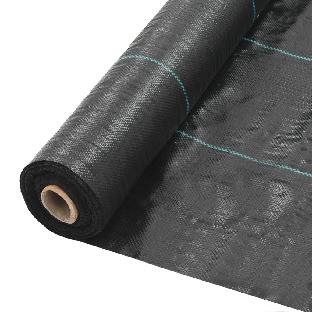 vidaXL Weed & Root Control Mat PP 3.2'x656.1' Black