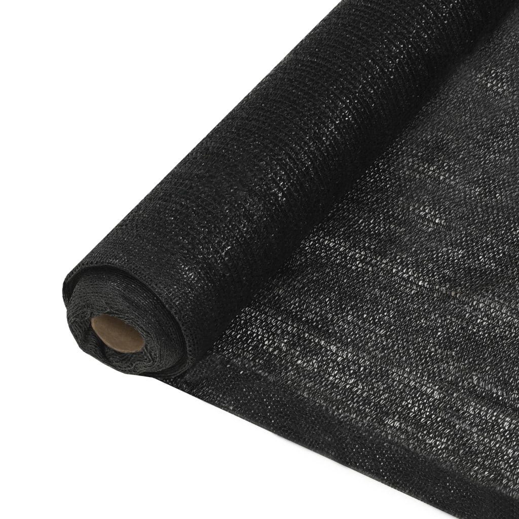 vidaXL Privacy Net HDPE 3.2'x82' Black