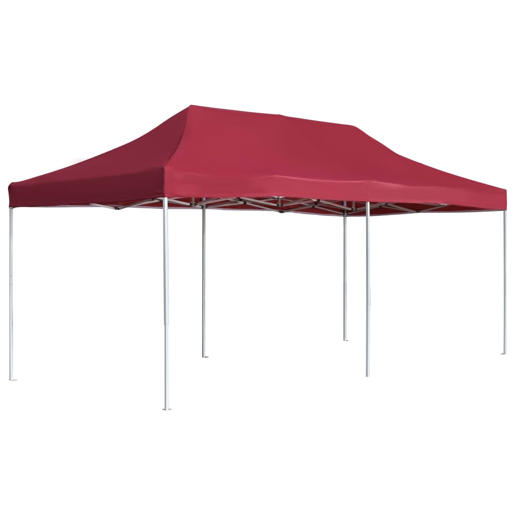 vidaXL Professional Folding Party Tent Aluminium 236.2"x118.1" Wine Red