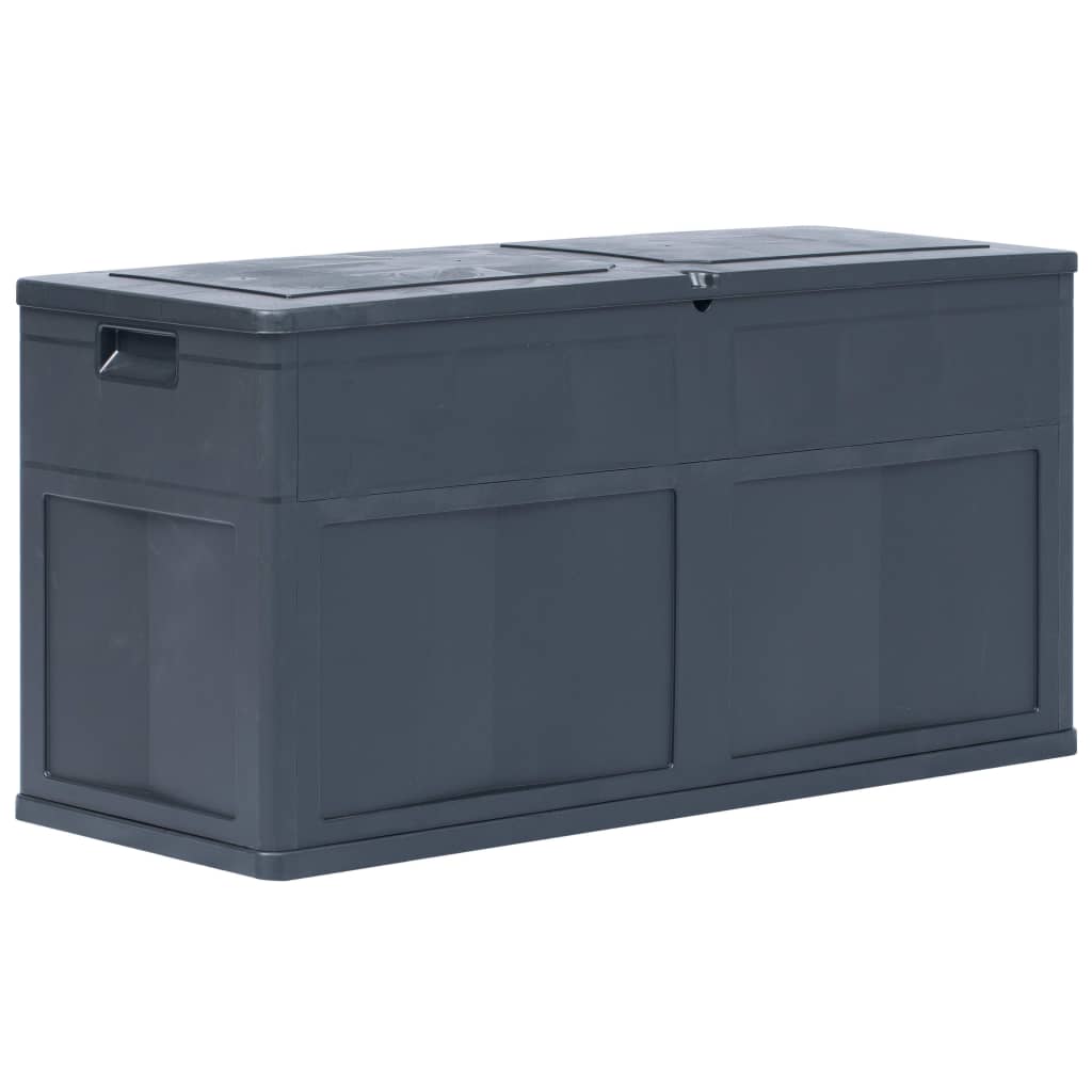 vidaXL Patio Storage Box 84.5 gal Black